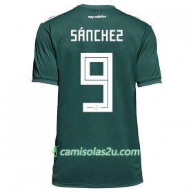 Camisolas de Futebol México Sanchez 9 Equipamento Principal Copa do Mundo 2018 Manga Curta